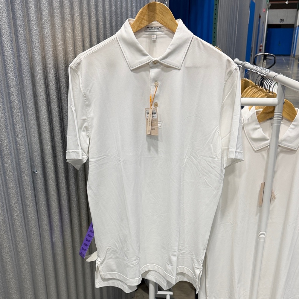 Peter Millar Crisp White Polo Shirt